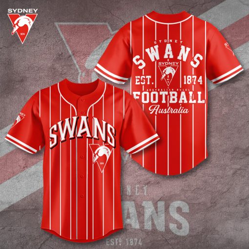 Sydney Swans NFL Personalized Style Baseball Jersey