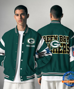 Green Bay Packers  NFL Varsity Jacket | Custom Name Team Baseball Bomber for Fans