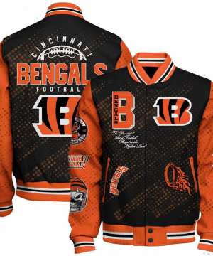 Cincinnati Bengals NFL Varsity Jacket – Retro Baseball Style